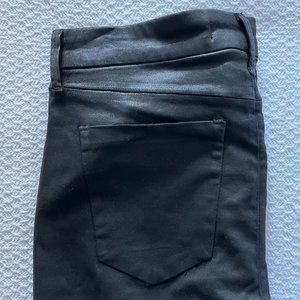 Joe's Jeans Charlie Coated Ankle Skinny Jeans in Black